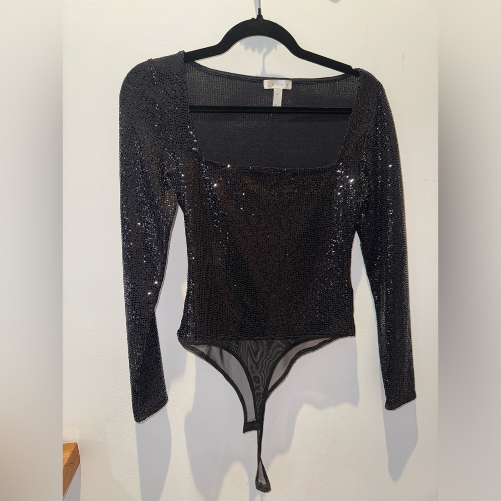 Black sparkly top
